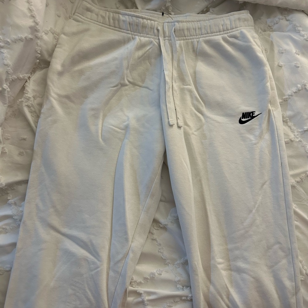 Nike White Sweatpants